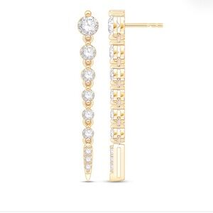 Make me an offer! Zales Lab-Grown Diamond Vertical Drop Earrings 10k gold